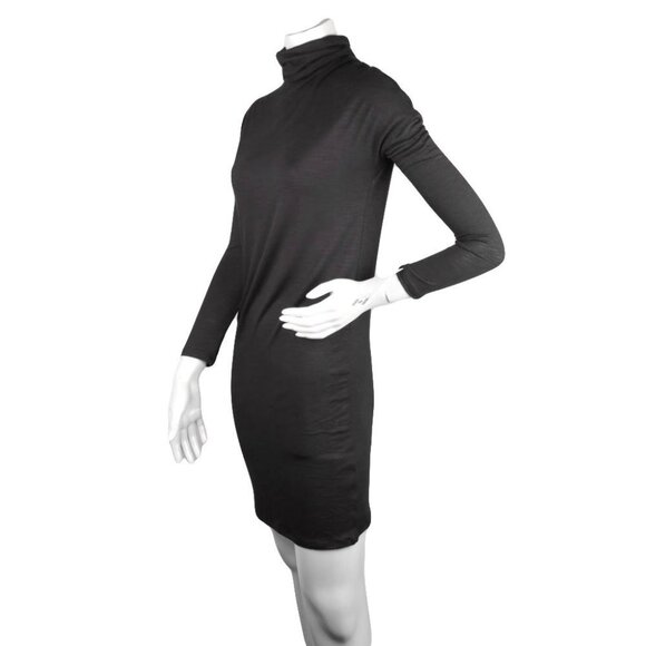 Antistar Turtleneck Dress Short Stretch Lightweight Long Sleeve Black XS NEW - Picture 3 of 5